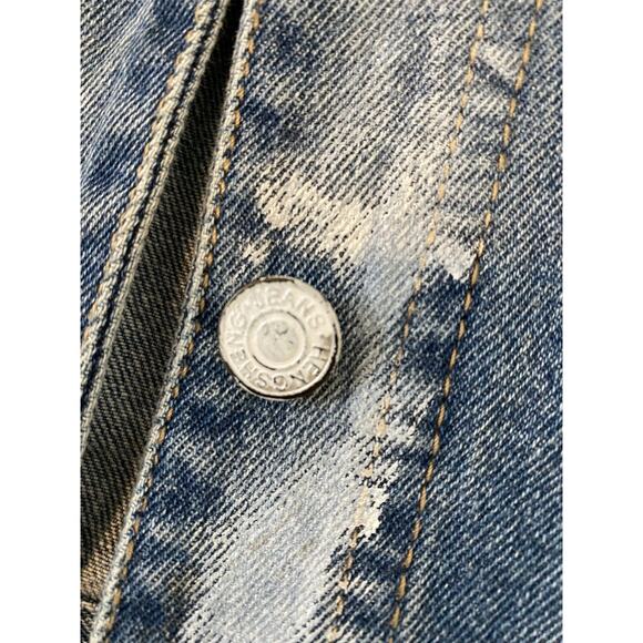 Wren + Glory Hand Painted Denim Jacket Fine and Balanced Festival Art Streetwear - Picture 10 of 13